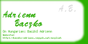 adrienn baczko business card